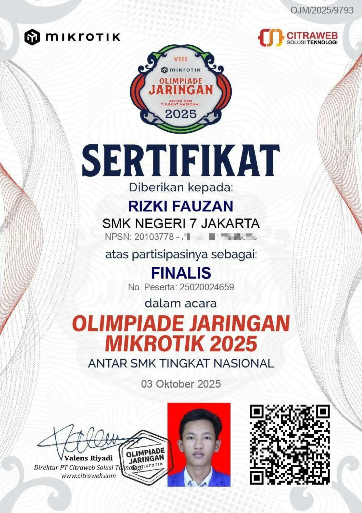 Olimpiade Jaringan MikroTik Finalist